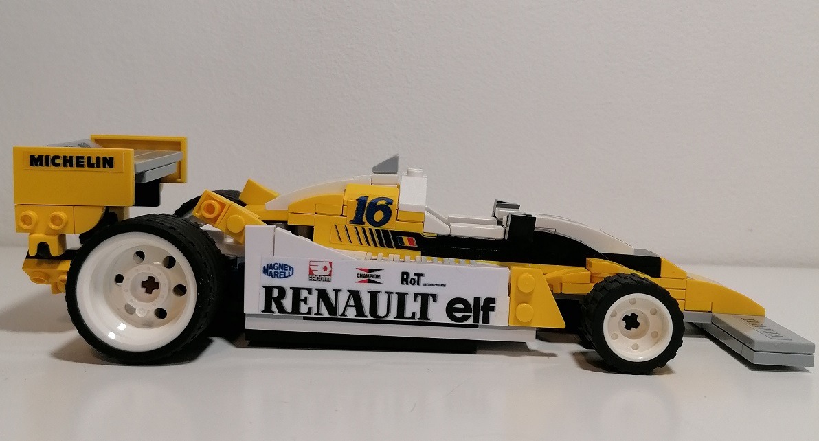 Renault RS10 Turbo LEGO 1979, modellino scala 1:18